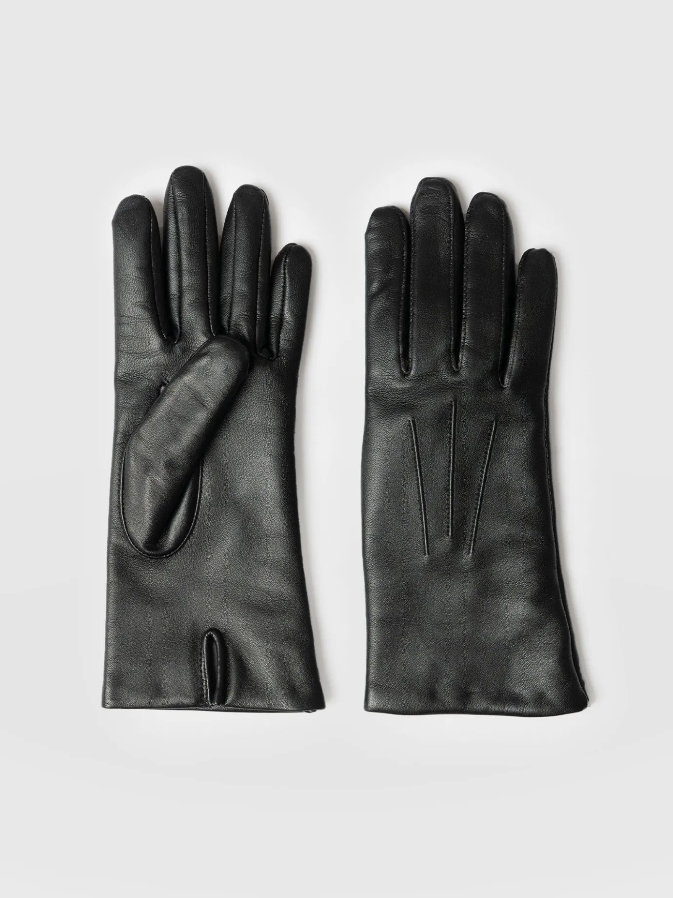 Accessories|Leather|Saint and Sofia Luther Leather Gloves - Black