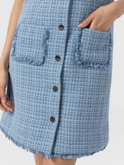 Dresses|Saint and Sofia Luther Mini Dress - Pale Blue