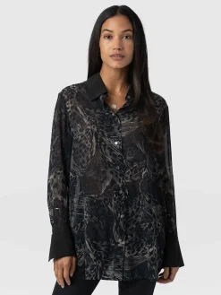 Blouses & Shirts|Saint and Sofia Madison Shirt - Spot Feather