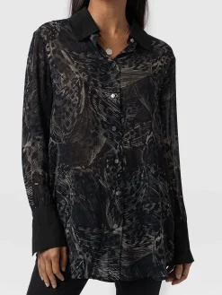 Blouses & Shirts|Saint and Sofia Madison Shirt - Spot Feather