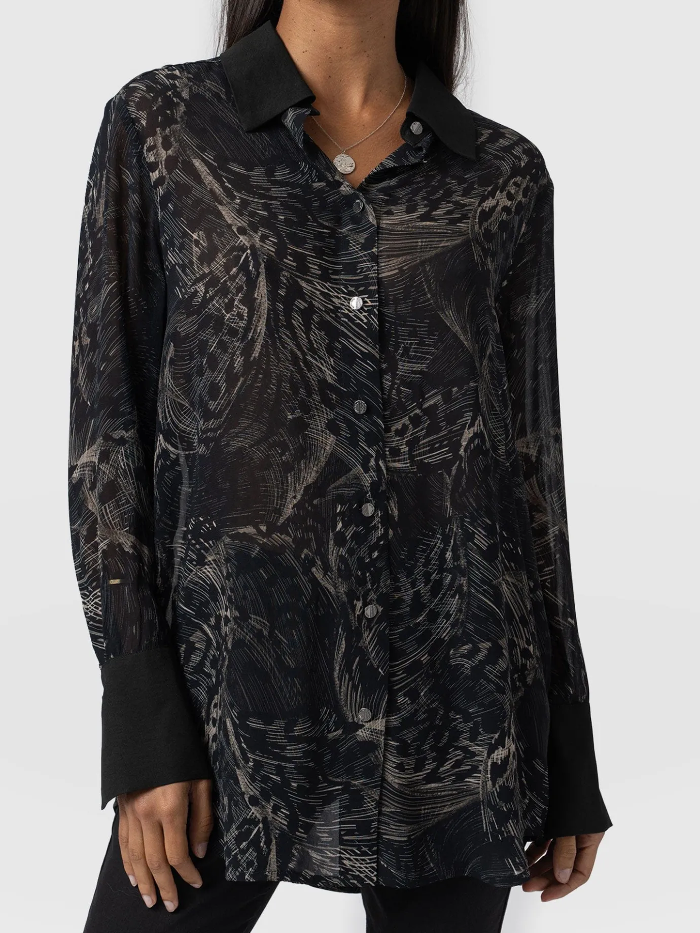 Blouses & Shirts|Saint and Sofia Madison Shirt - Spot Feather