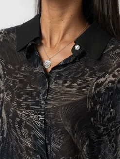 Blouses & Shirts|Saint and Sofia Madison Shirt - Spot Feather