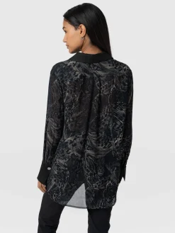 Blouses & Shirts|Saint and Sofia Madison Shirt - Spot Feather
