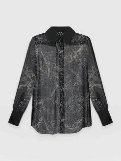 Blouses & Shirts|Saint and Sofia Madison Shirt - Spot Feather