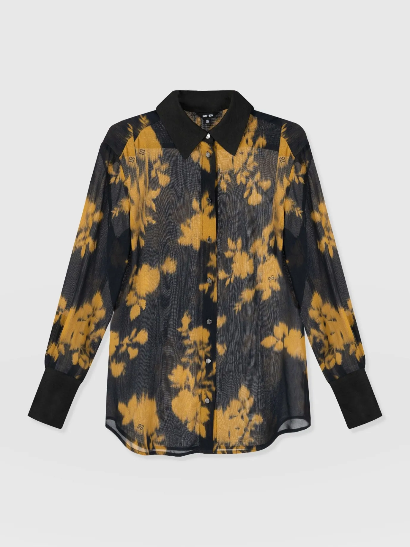 Blouses & Shirts|Saint and Sofia Madison Shirt - Yellow Fade Floral