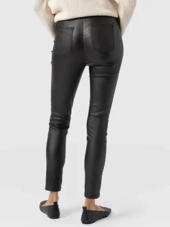 Denim & Jeans|Pants|Saint and Sofia Maeva Skinny Pant - Black Coated