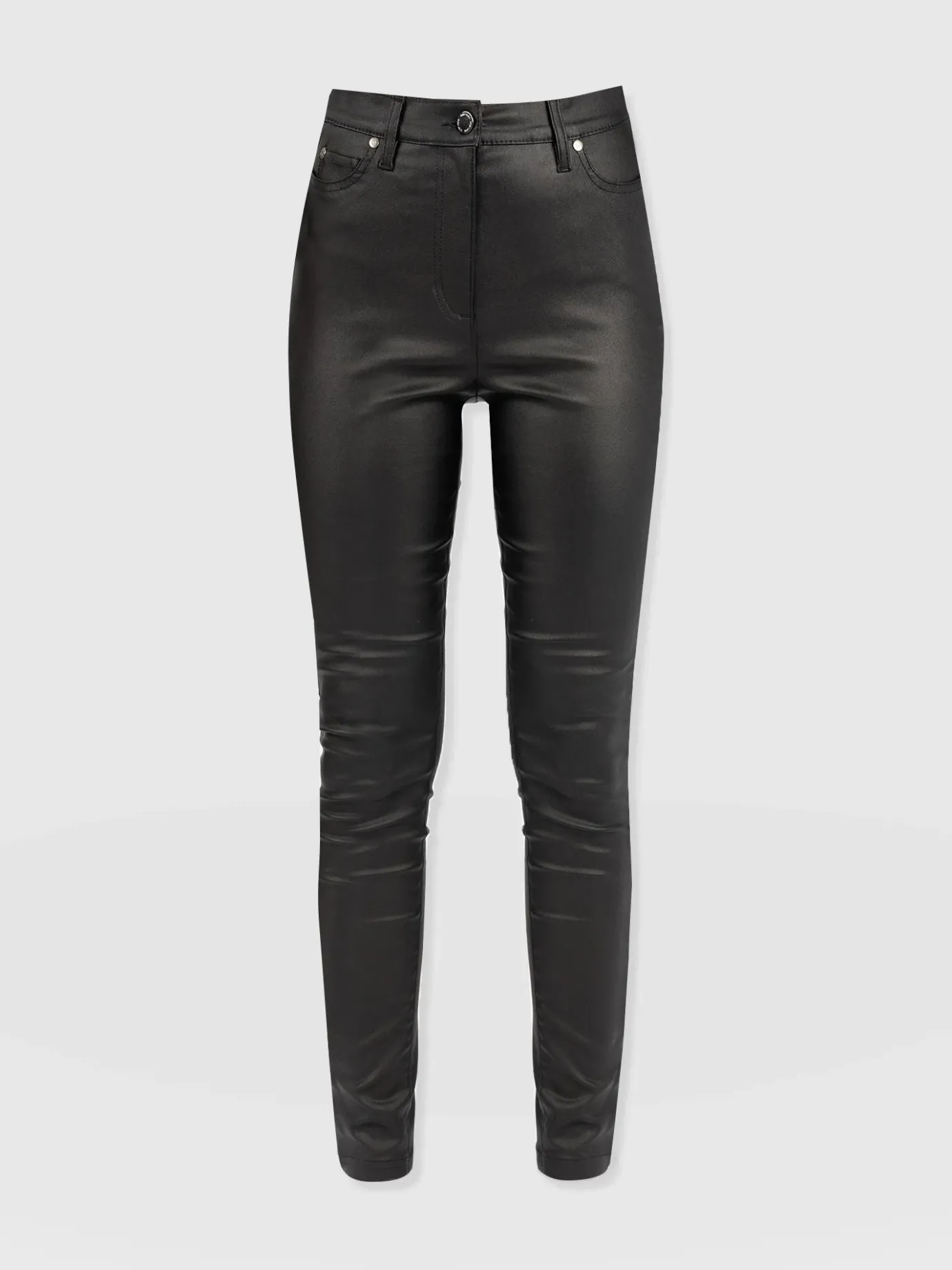 Denim & Jeans|Pants|Saint and Sofia Maeva Skinny Pant - Black Coated