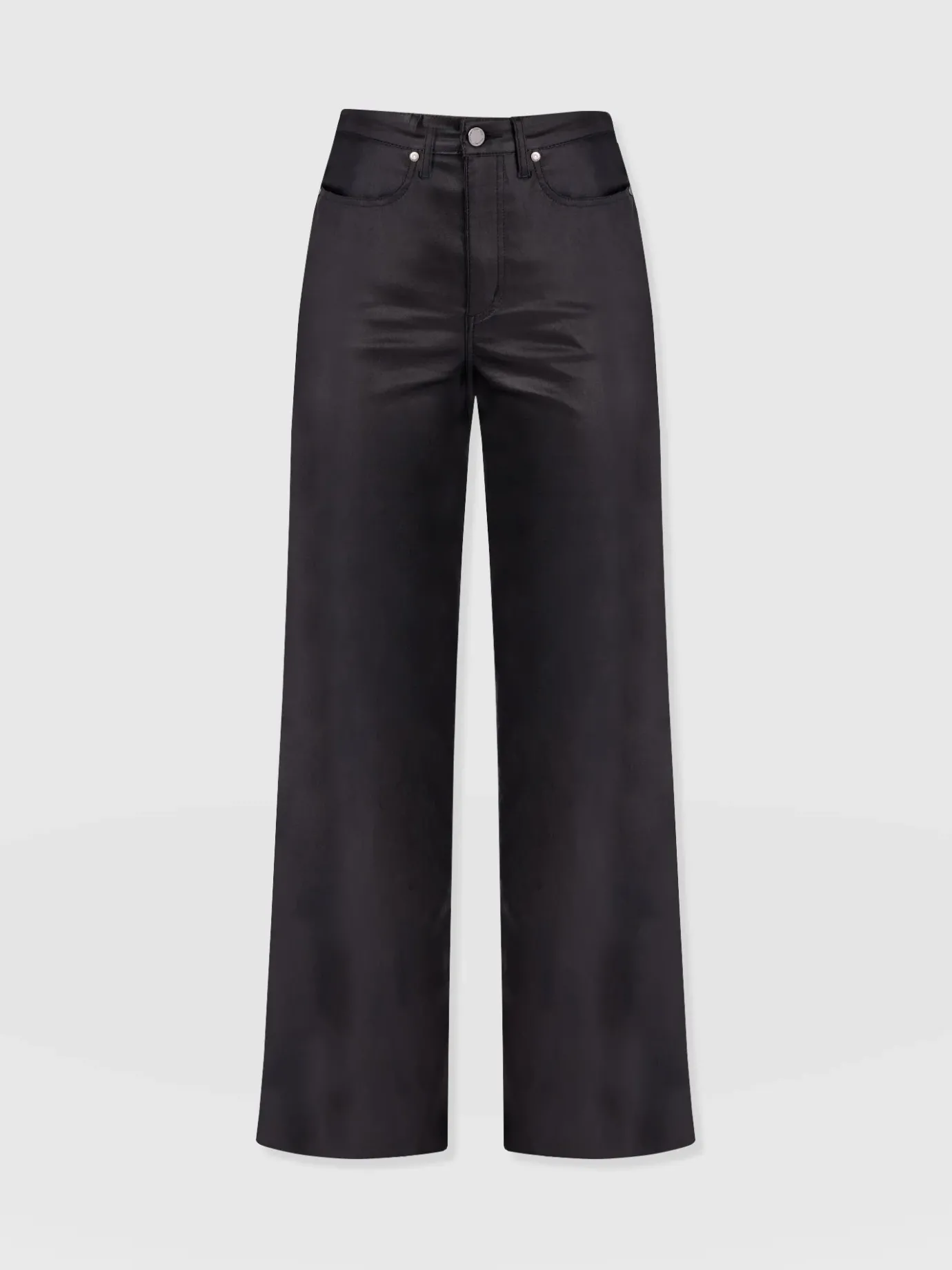 Pants|Denim & Jeans|Saint and Sofia Maeve Wide Leg Pant - Black Coated