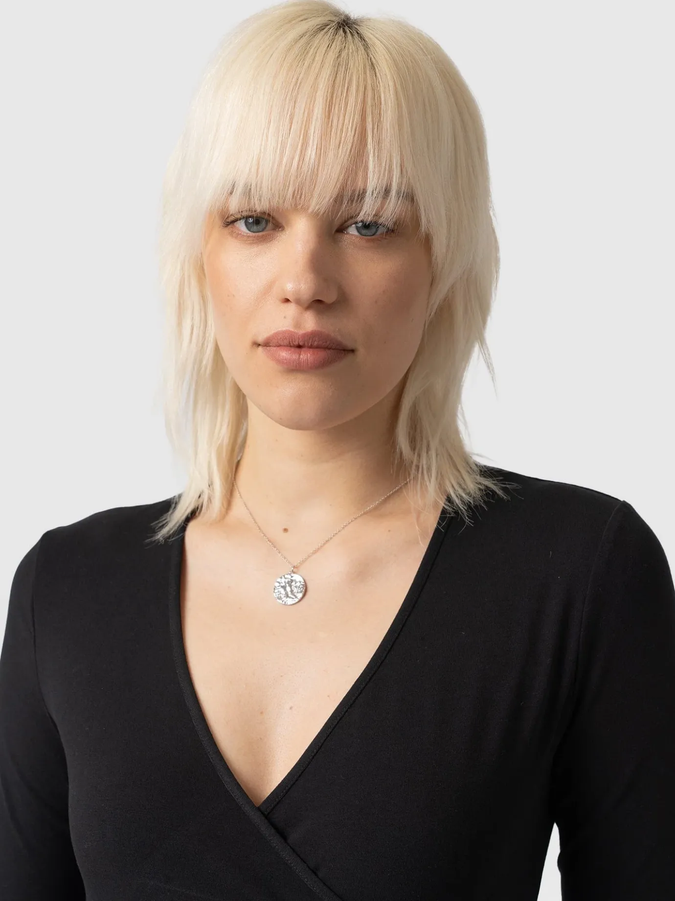 Dresses|Saint and Sofia Maggie Wrap Midi Dress - Black