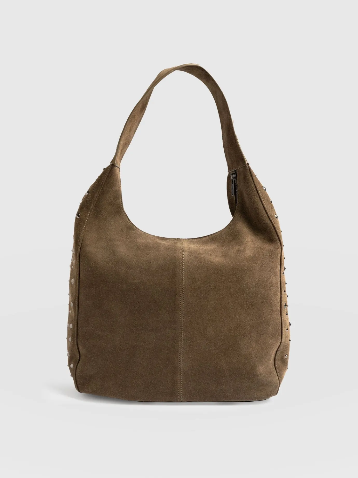 Accessories|Shoulder Bags|Saint and Sofia Margot Hobo Shoulder Bag - Khaki
