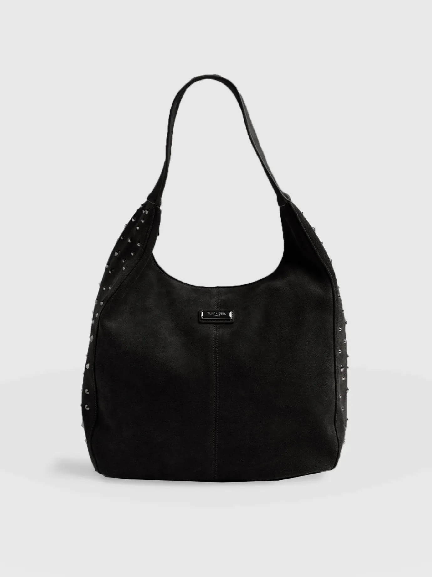 Accessories|Shoulder Bags|Saint and Sofia Margot Hobo Shoulder Bag - Black
