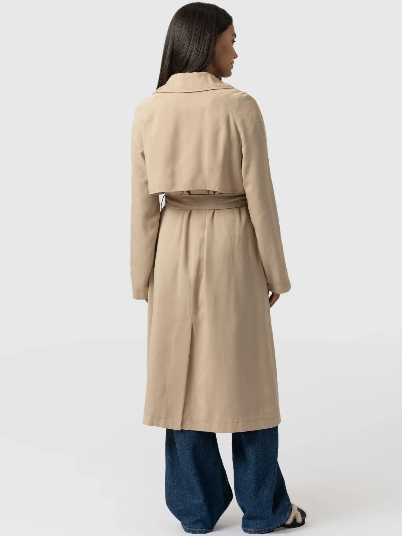 Coats & Jackets|Saint and Sofia Marion Double Breasted Trench - Beige
