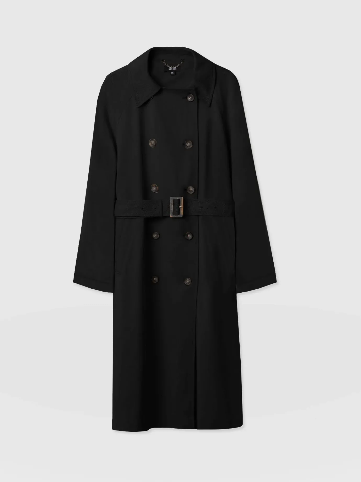 Coats & Jackets|Saint and Sofia Marion Double Breasted Trench - Black