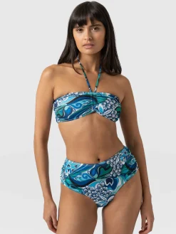 Swimwear|Saint and Sofia Maya Bandeau Bikini Bottom - Paradise