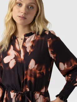 Dresses|Saint and Sofia Mini Olivia Zip Up Dress - Orange Aurora