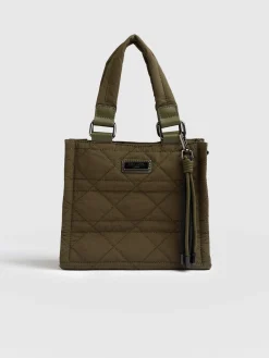 Cross Body Bags|Tote Bags|Saint and Sofia Mini Penny Tote Bag - Khaki
