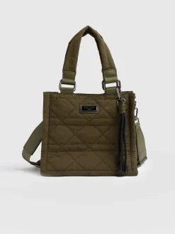 Cross Body Bags|Tote Bags|Saint and Sofia Mini Penny Tote Bag - Khaki