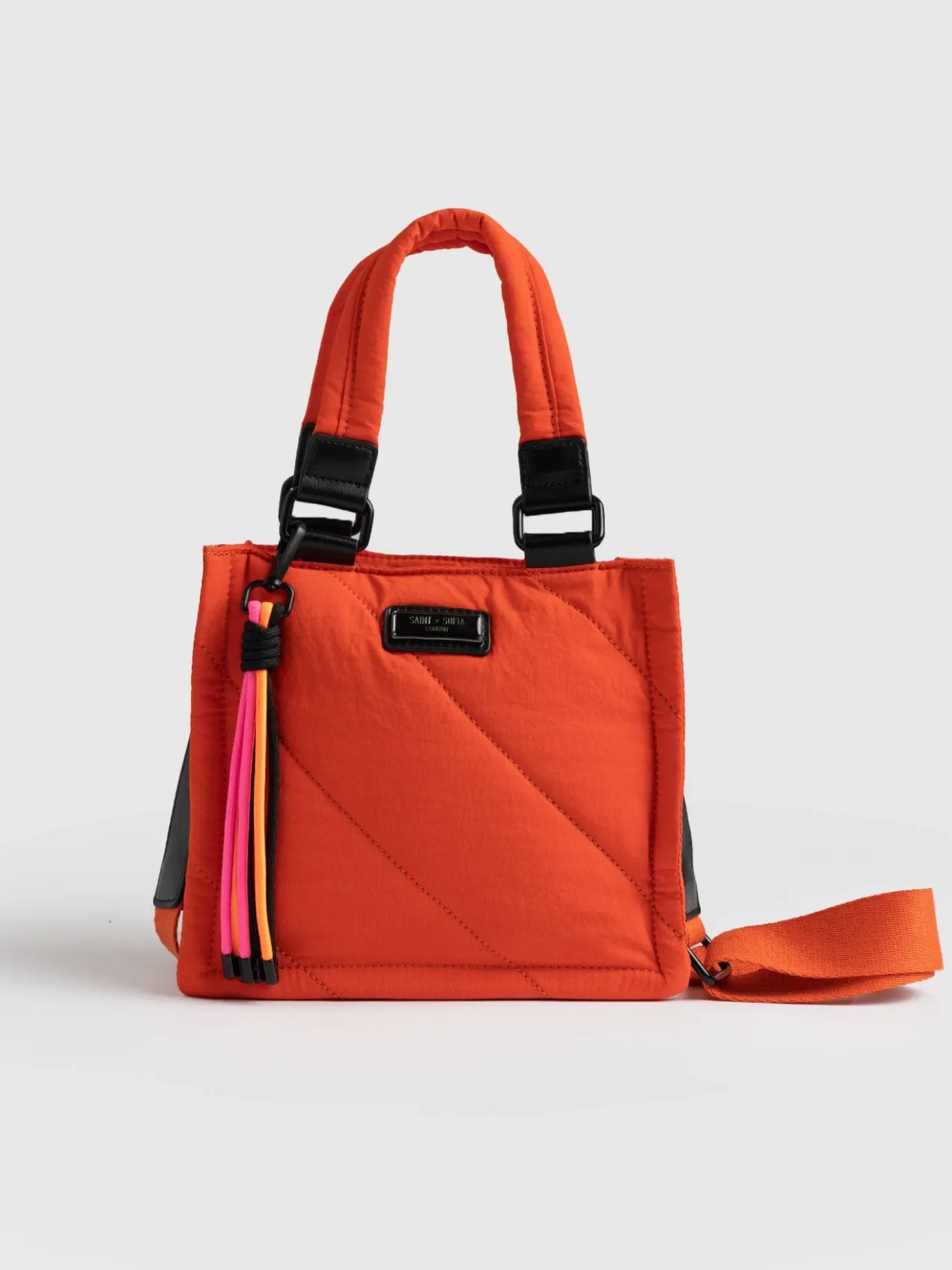 Shoulder Bags|Cross Body Bags|Saint and Sofia Mini Penny Tote Bag - Orange