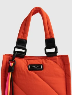 Shoulder Bags|Cross Body Bags|Saint and Sofia Mini Penny Tote Bag - Orange