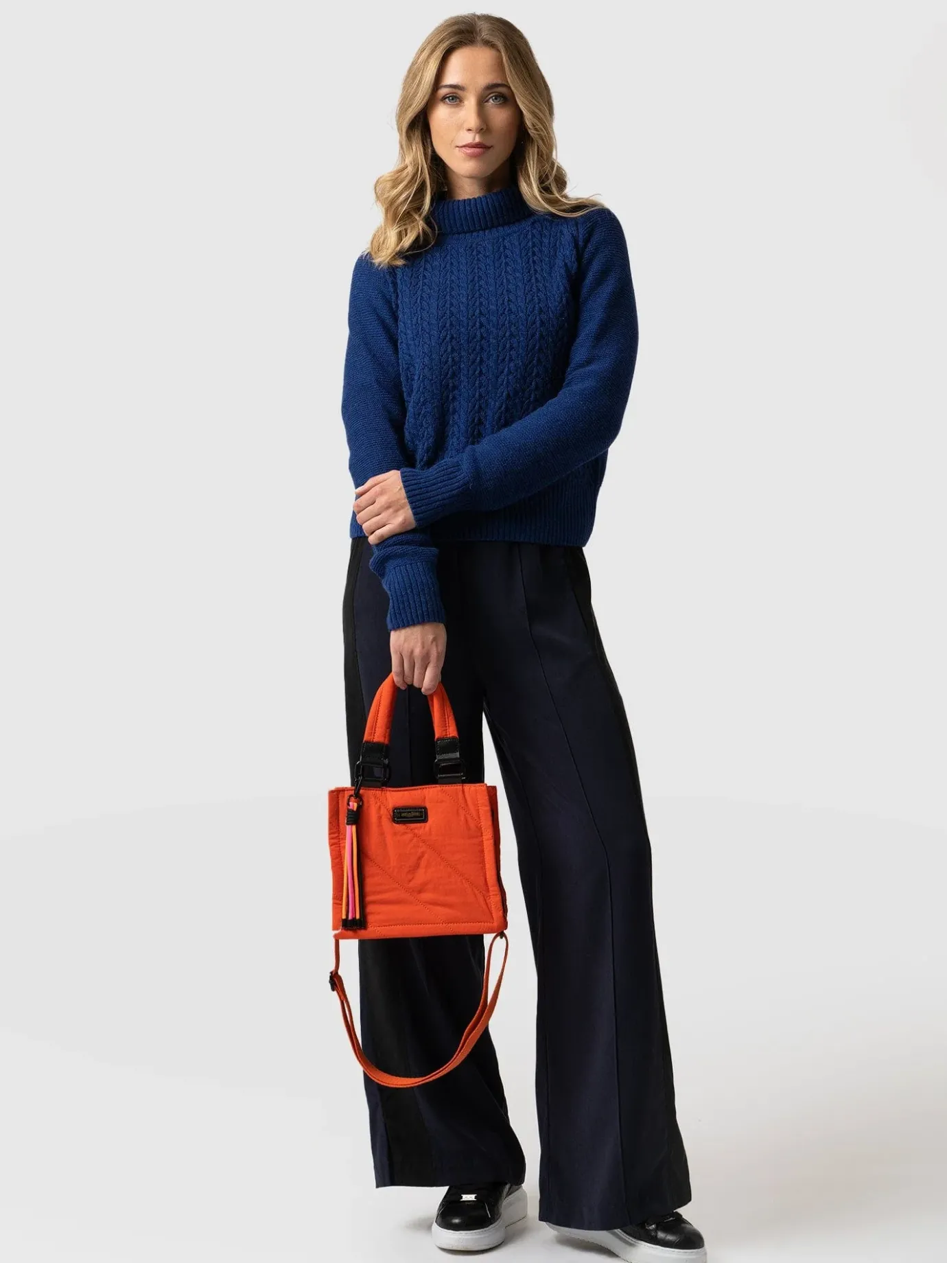 Shoulder Bags|Cross Body Bags|Saint and Sofia Mini Penny Tote Bag - Orange