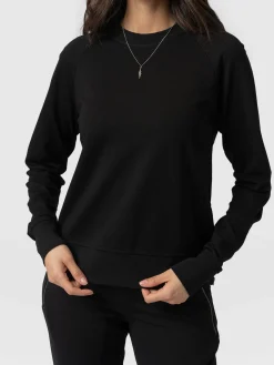 Sweaters|Saint and Sofia Morgan Zip Sweater - Black