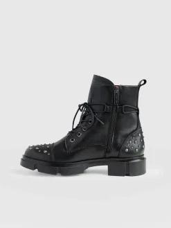 Boots|Shoes|Saint and Sofia Noho Studded Boot - Black