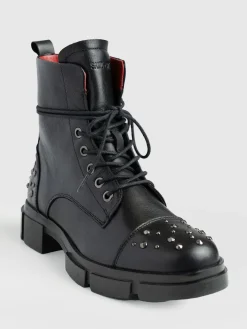 Boots|Shoes|Saint and Sofia Noho Studded Boot - Black