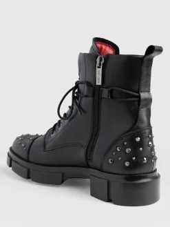Boots|Shoes|Saint and Sofia Noho Studded Boot - Black