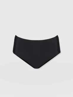 Swimwear|Saint and Sofia Nova High Waisted Bikini Bottom - Black