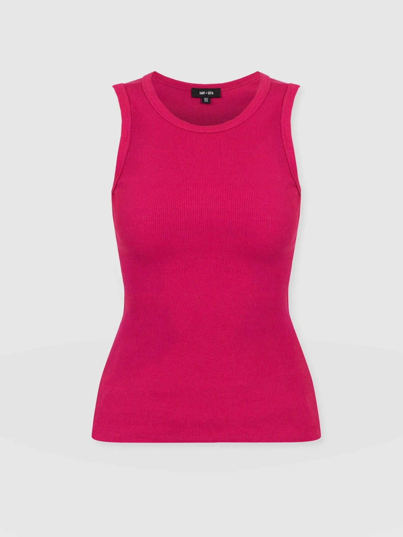 T-shirts & Tanks|Saint and Sofia Nova Racer Vest - Fuchsia Pink