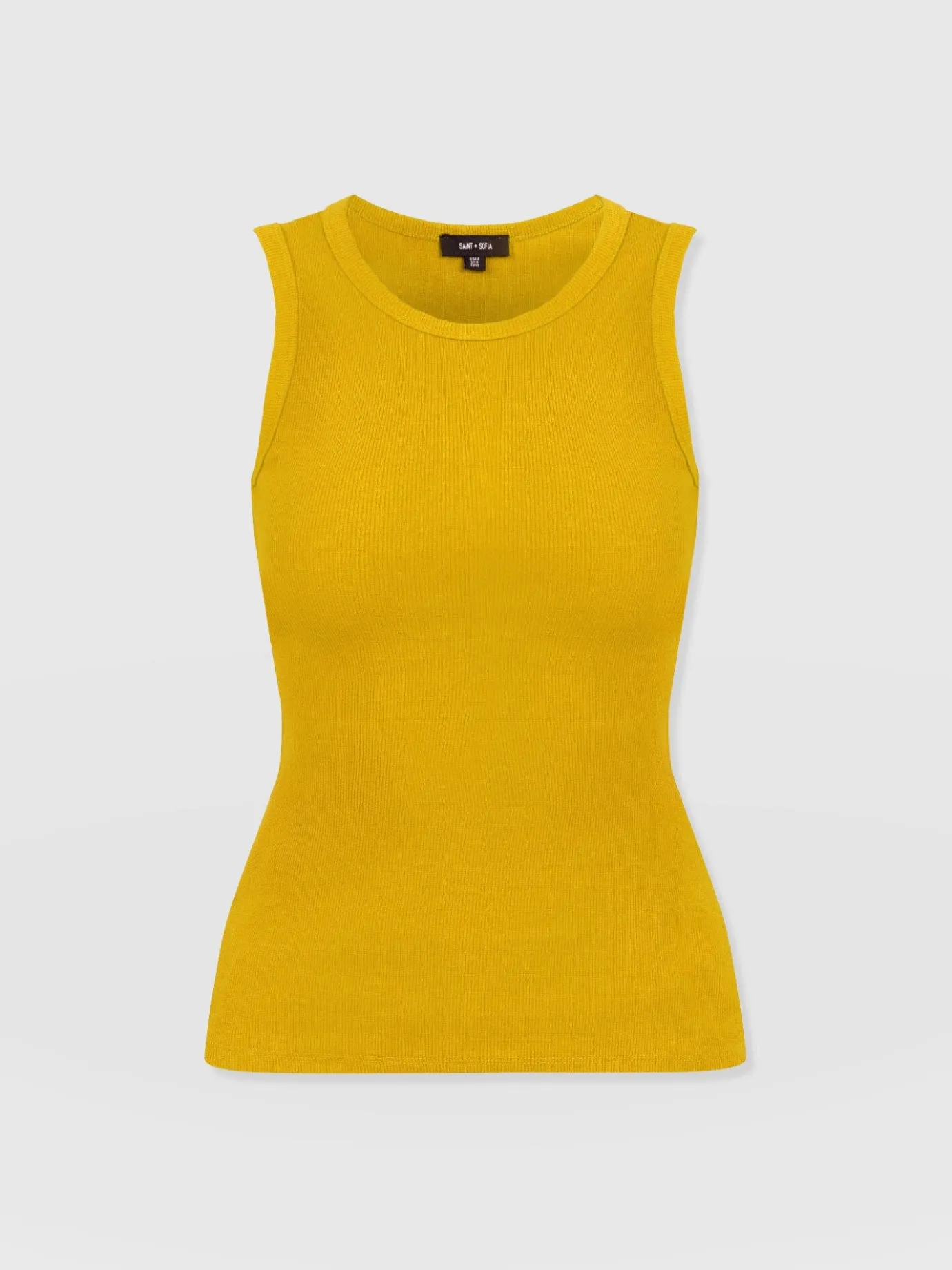 T-shirts & Tanks|Saint and Sofia Nova Racer Vest - Mustard