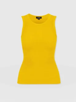T-shirts & Tanks|Saint and Sofia Nova Racer Vest - Yellow
