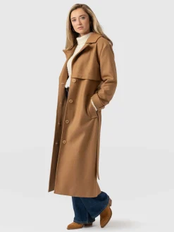 Coats & Jackets|Saint and Sofia Odette Coat - Camel