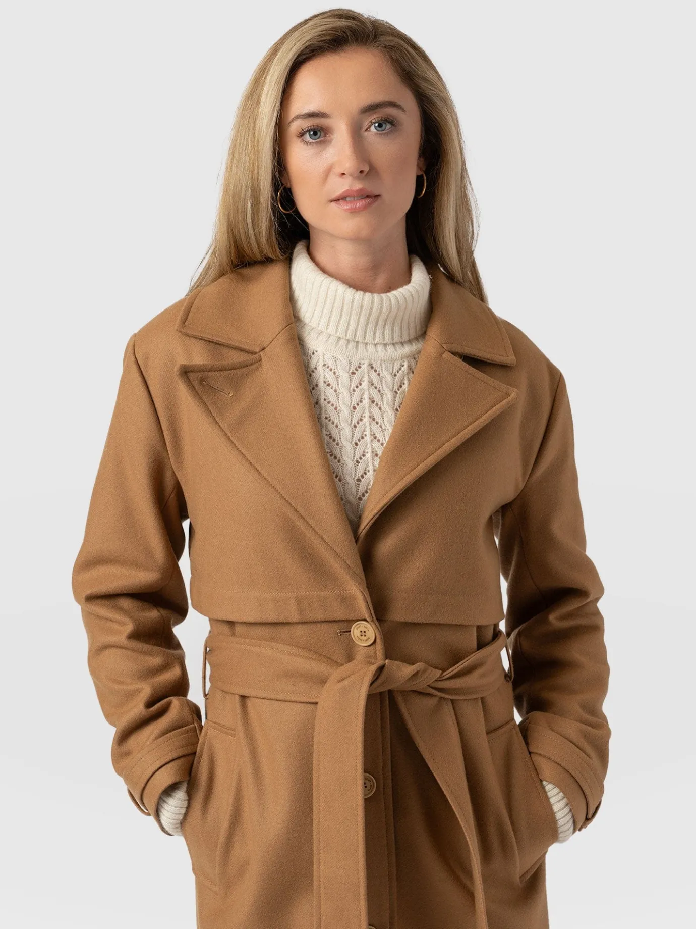 Coats & Jackets|Saint and Sofia Odette Coat - Camel