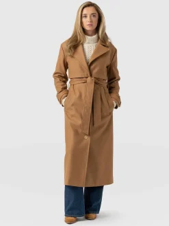 Coats & Jackets|Saint and Sofia Odette Coat - Camel