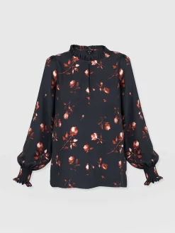Blouses & Shirts|Saint and Sofia Olivia Blouse - Dark Roses