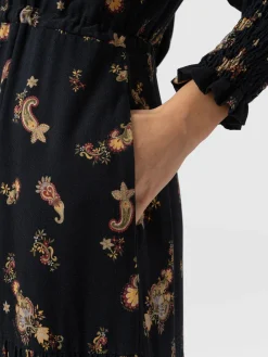 Dresses|Saint and Sofia Olivia Zip Up Dress - Highland Paisley