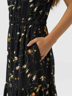 Dresses|Saint and Sofia Orla Dress - Black Floral