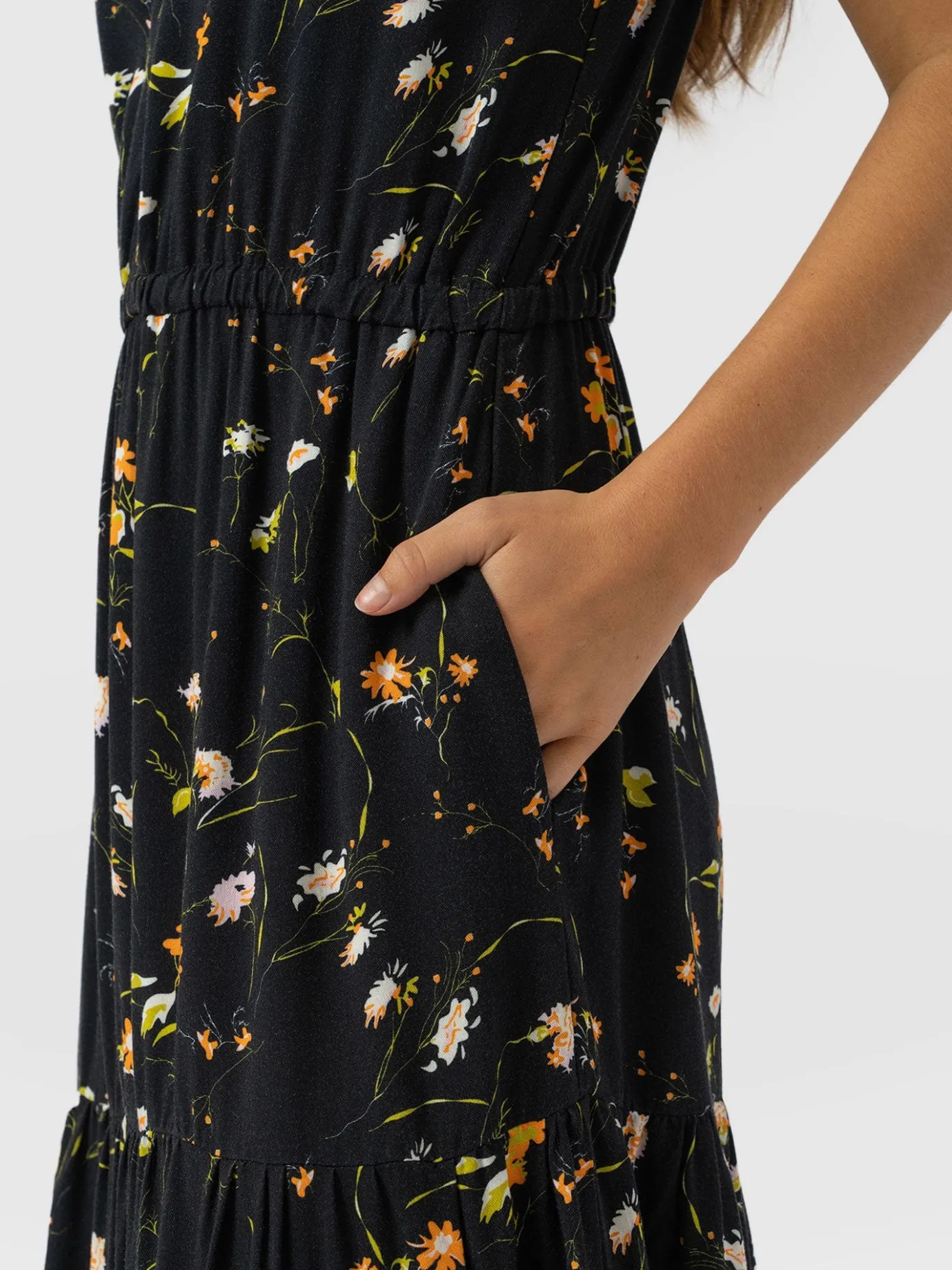 Dresses|Saint and Sofia Orla Dress - Black Floral
