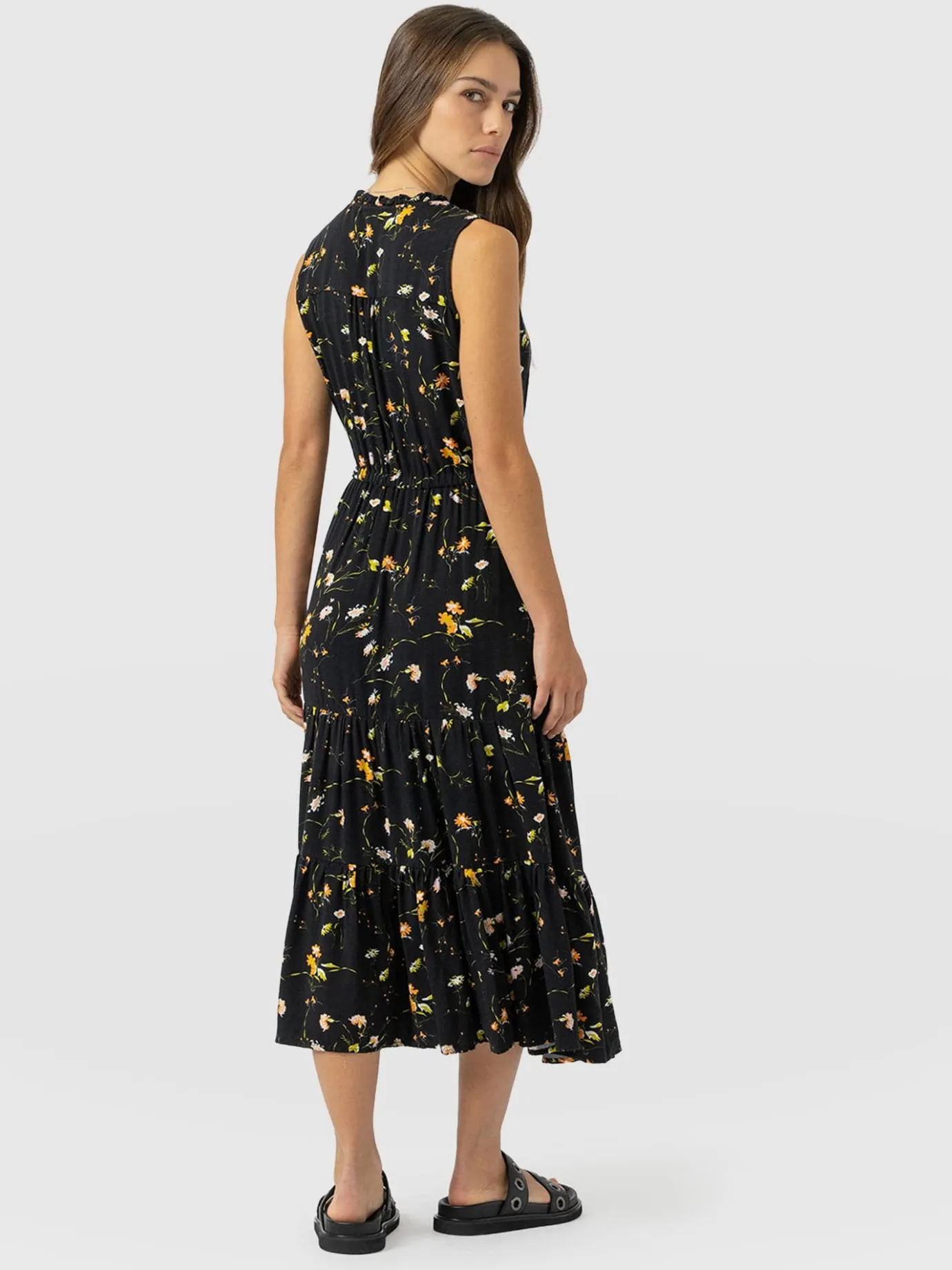 Dresses|Saint and Sofia Orla Dress - Black Floral