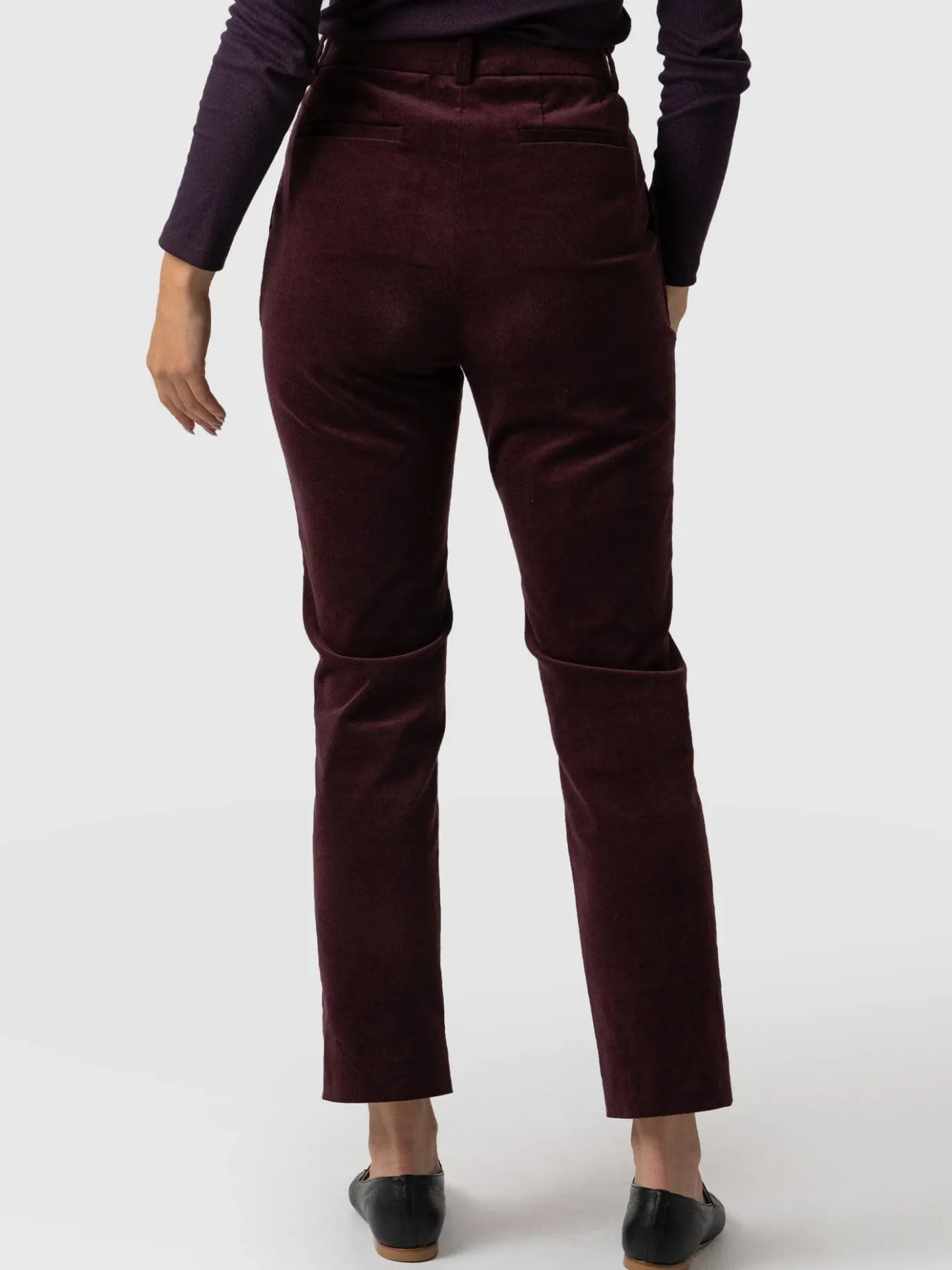 Pants|Saint and Sofia Palmer Pant Corduroy - Plum