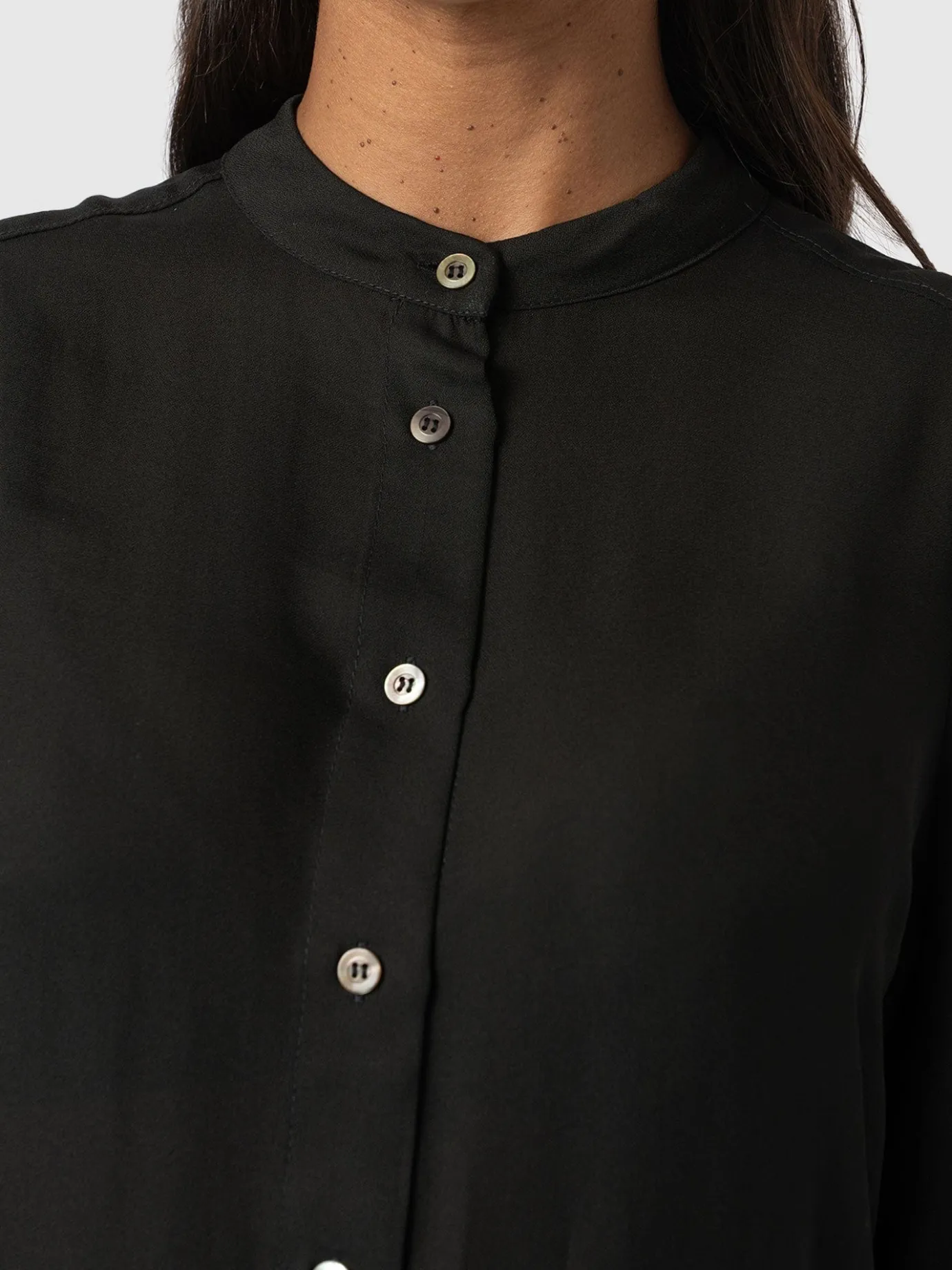 Blouses & Shirts|Saint and Sofia Paxton Pussybow Blouse - Black