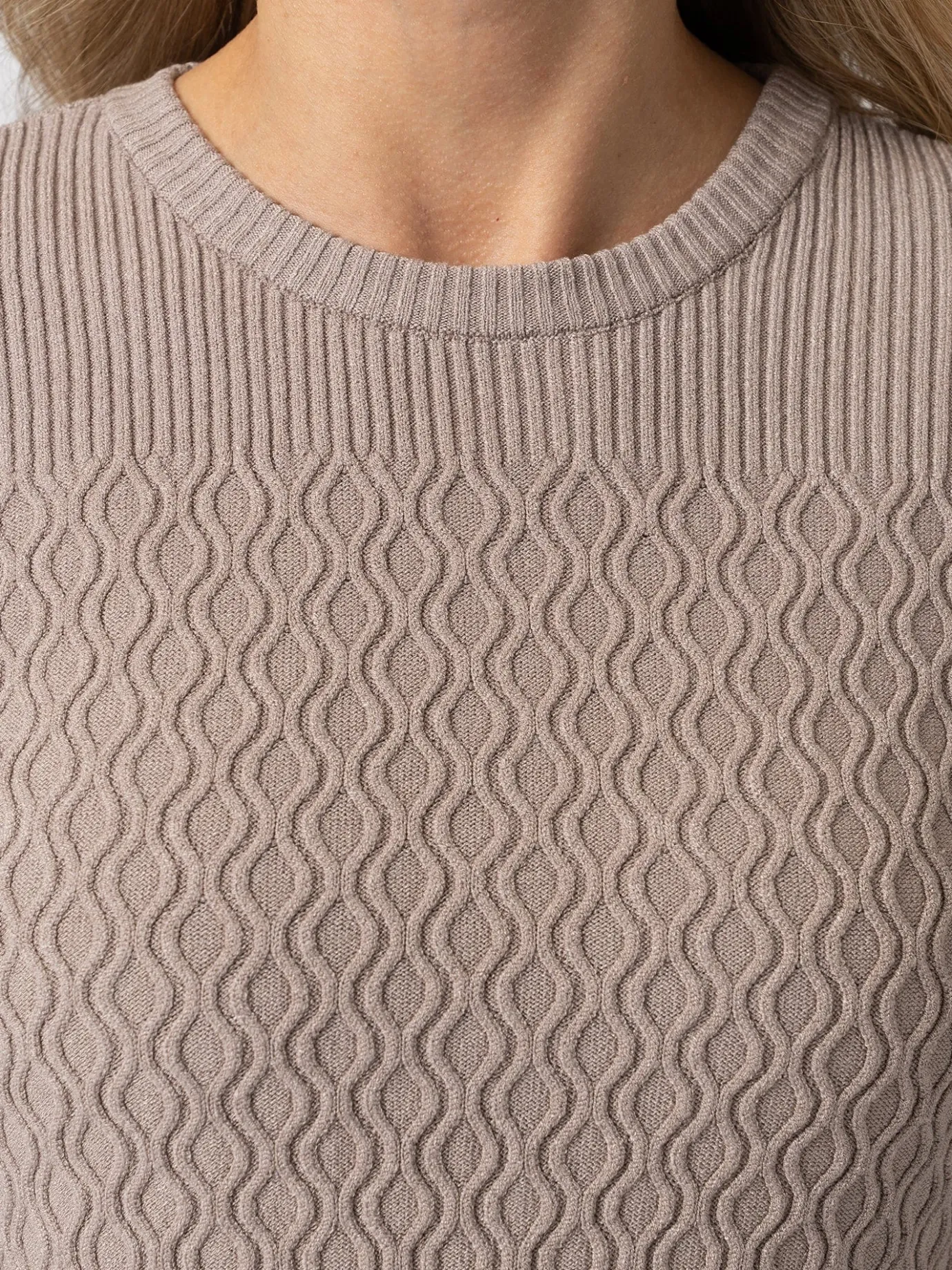 Knitwear|Sweaters|Saint and Sofia Primrose Knit Sweater - Malt