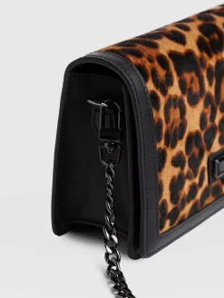 Accessories|Cross Body Bags|Saint and Sofia Primrose Wallet on Chain - Leopard