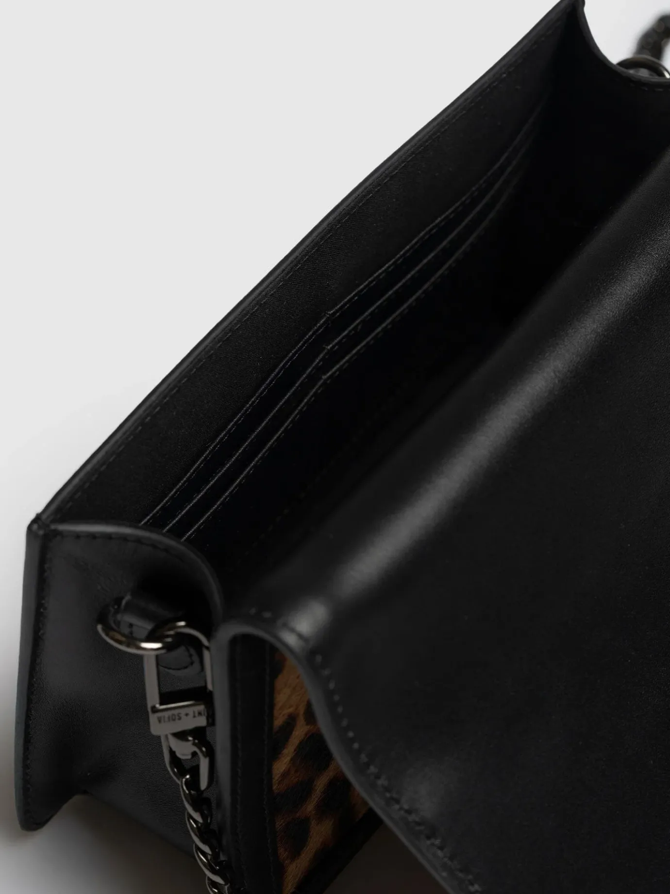 Accessories|Cross Body Bags|Saint and Sofia Primrose Wallet on Chain - Leopard