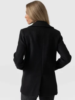 Coats & Jackets|Saint and Sofia Quinn Pea Coat - Black