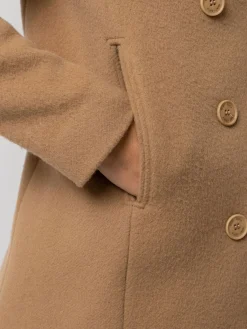 Coats & Jackets|Saint and Sofia Quinn Pea Coat - Camel