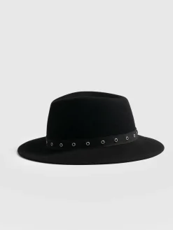 Scarves & Hats|Saint and Sofia Ramona Studded Hat - Black