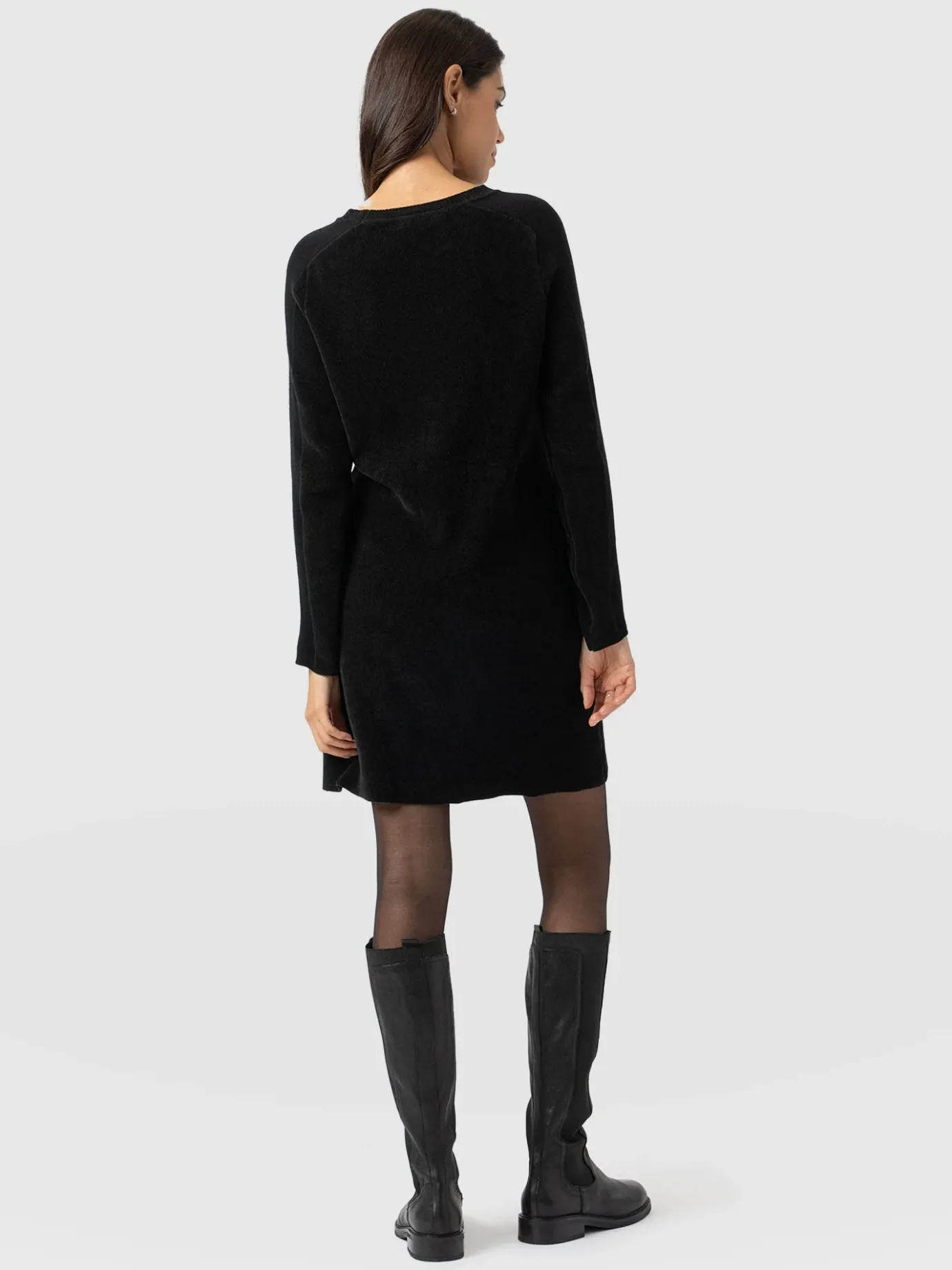 Dresses|Saint and Sofia Raya Knit Dress - Black