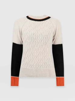 Knitwear|Saint and Sofia Rayner Cashmere Jumper - Beige